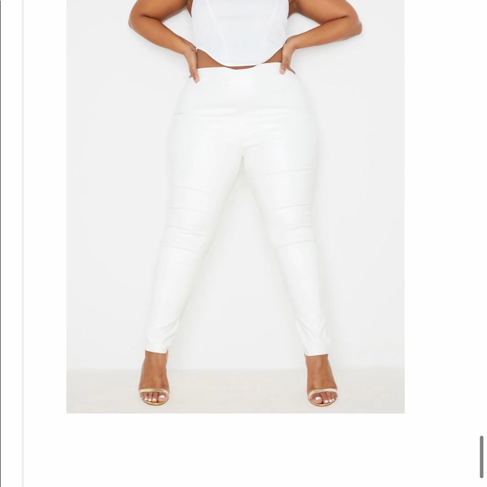 Faux leather leggings